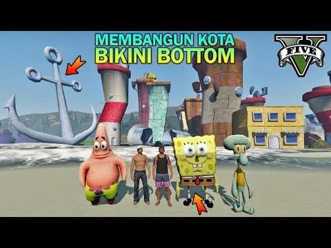 PREMAN TERKUAT BANGUN KOTA SPONGEBOB - GTA 5 YOUTUBE KOCAK PARODY