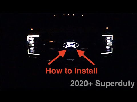 Putco Ford emblem install | 2020+ Superduty