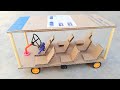 DIY TukTuk Rickshaw New Model With Cardboard DC Motor Made At Home Science Project