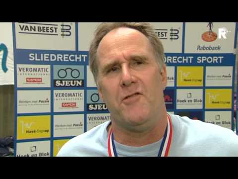 Appie Krijnsen na het kampioenschap van Sliedrecht Sport