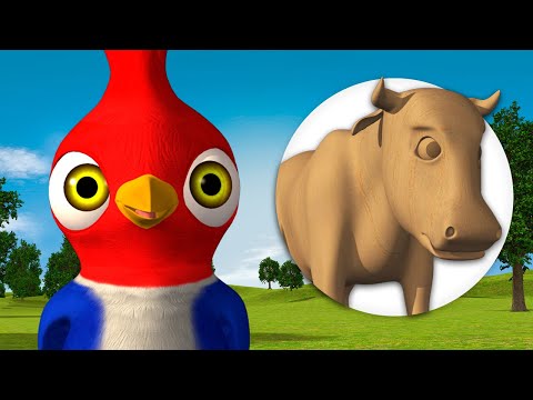 Adivinhem os Animais da Fazenda com o Pica-Pau! - A Brincar | A Fazenda do Zenon