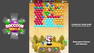 Bubble Shooter Raccoon Rescue + Editor video preview