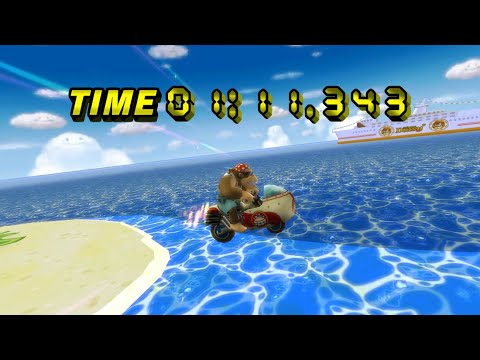 [MKW TAS] GCN Peach Beach- 1:11.343 ( No Glitch ) + 21.930 Flap