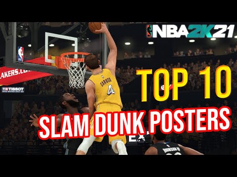 NBA 2K21 TOP 10 RAREST DUNKS and POSTERS!
