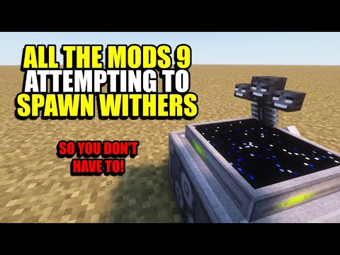 DEWSTREAM - Ep53 Attempting To Spawn Withers - Minecraft All The Mods 9 Modpack