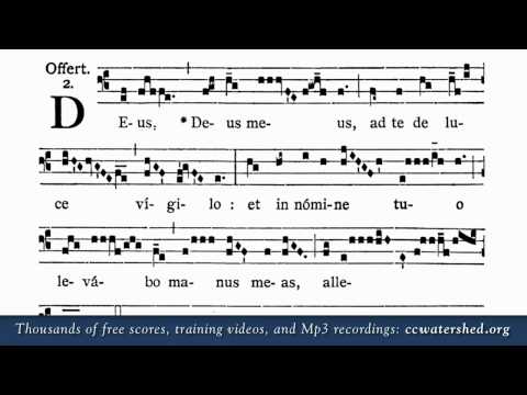 DEUS, DESU MEUS, AD TE DE LUCE VIGILO (offertorio, graduale triplex ...