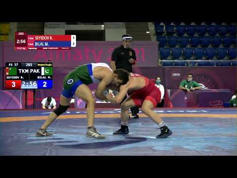 Repechage FS - 57 kg: R. SEYIDOV (TKM) v. M. BILAL (PAK)