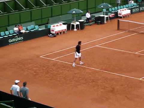 Servicio Chucho Acasuso-Copa Davis 2006-Parque Roca