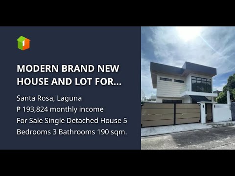 MODERN BRAND NEW HOUSE AND LOT FOR SALE in Villa de Toledo, Brgy. Balibago, Sta. Rosa, Laguna