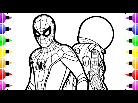 SPIDERMAN Coloring Pages, New Spiderman Coloring Pages, Draw and Color TV
