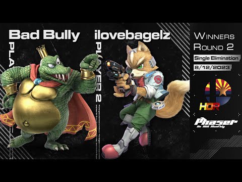 Phaser 5.5: Bad Bully (KRool) vs ilovebagelz (Fox, Falcon) HDR Singles Winners R2