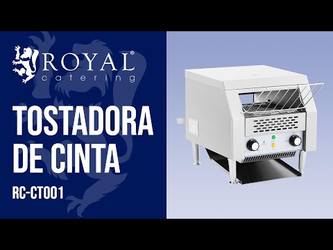video - Factory second Conveyor Toaster - 2,200 W- Royal Catering - 3 functions