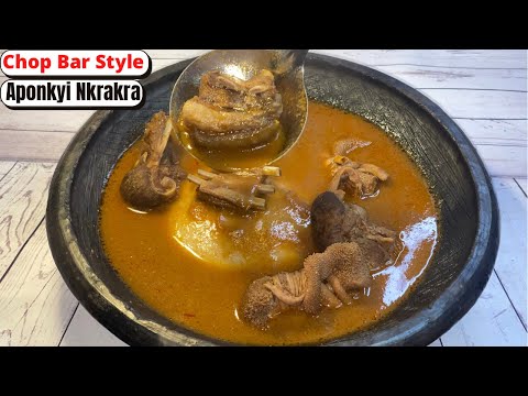 Chop Bar Style Aponkyi Nkrakra/Nkita||My Crowd Please Goat Light Soup
