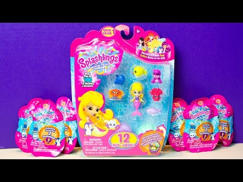 Splashlings Blind Bags Surprise Eggs Mermaid Toys for Children Ultra Rare Super Treasure Video