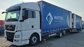 Cami&atilde;o com lona deslizante MAN TGX 26.460 6x2/4 XLX Euro 6 - Curtainsider Combi + Renders 2-Axl + reboque com cortina lateral | Imagem 4 - Autoline