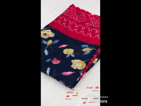 #pranathi Collections#PURE MOSS FLOWERS WITH BANDHANI SARE#Saree#For order WhatsApp MSGme 8919203787