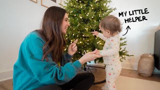 already decorating for christmas with my little helper! (weekly vlog)