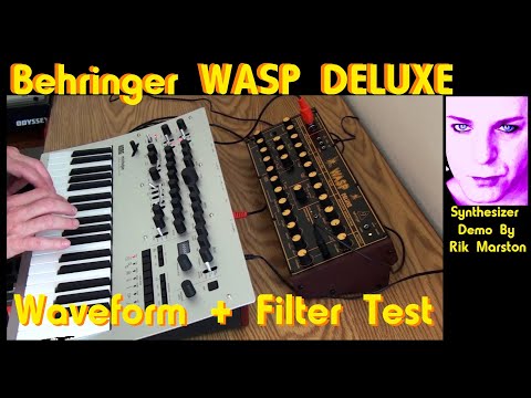 Behringer WASP Deluxe Waveform + Filter Test Analog Synthesizer Rik Marston