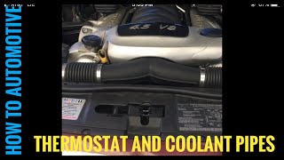 How to Replace the Thermostat/Coolant Pipes under Intake Manifold  on a Porsche Cayenne S (Part 1)