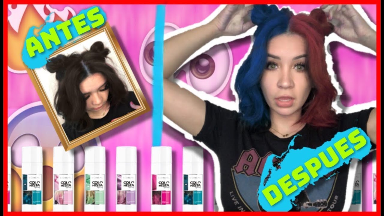 CABELLO DE COLORES EN MENOS DE 1 MINUTO (Colorista Spray)| Daniela Rodrice