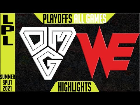 OMG vs WE Highlights ALL GAMES | LPL Summer 2021 Playoffs Round 2 | Oh My God vs Xian WE