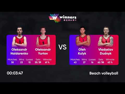 02:50 O.Haidarenko / O.Yurtov - O.Kulyk / V.Dudnyk | Winners Beach Volleyball