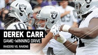 Derek Carr Leads Raiders Game-Winning Drive | Raiders vs. Ravens | NFL