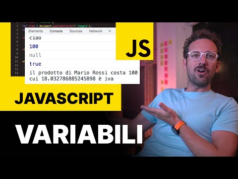 JAVASCRIPT VARIABILI e tipi di Dati con 3 Esempi Pratici