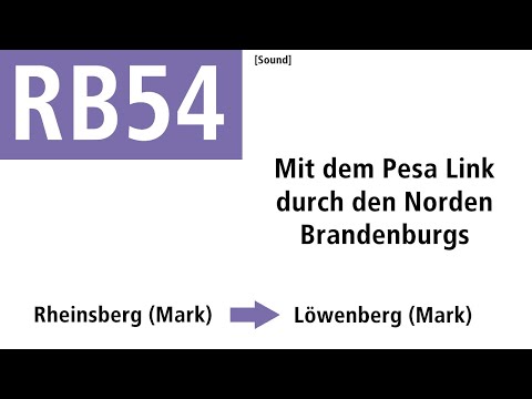[Sound] RB54 | Mit der BR 632 (Pesa Link) von Rheinsberg (Mark) nach Löwenberg (Mark)