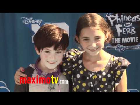 Rowan Blanchard & Mason Cook "Phineas and Ferb" Premiere
