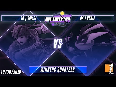 Fusion #4 - TR | Zomba (Roy/Link) Vs. DA | Venia (Greninja) - Winners Quarters - Smash Ultimate