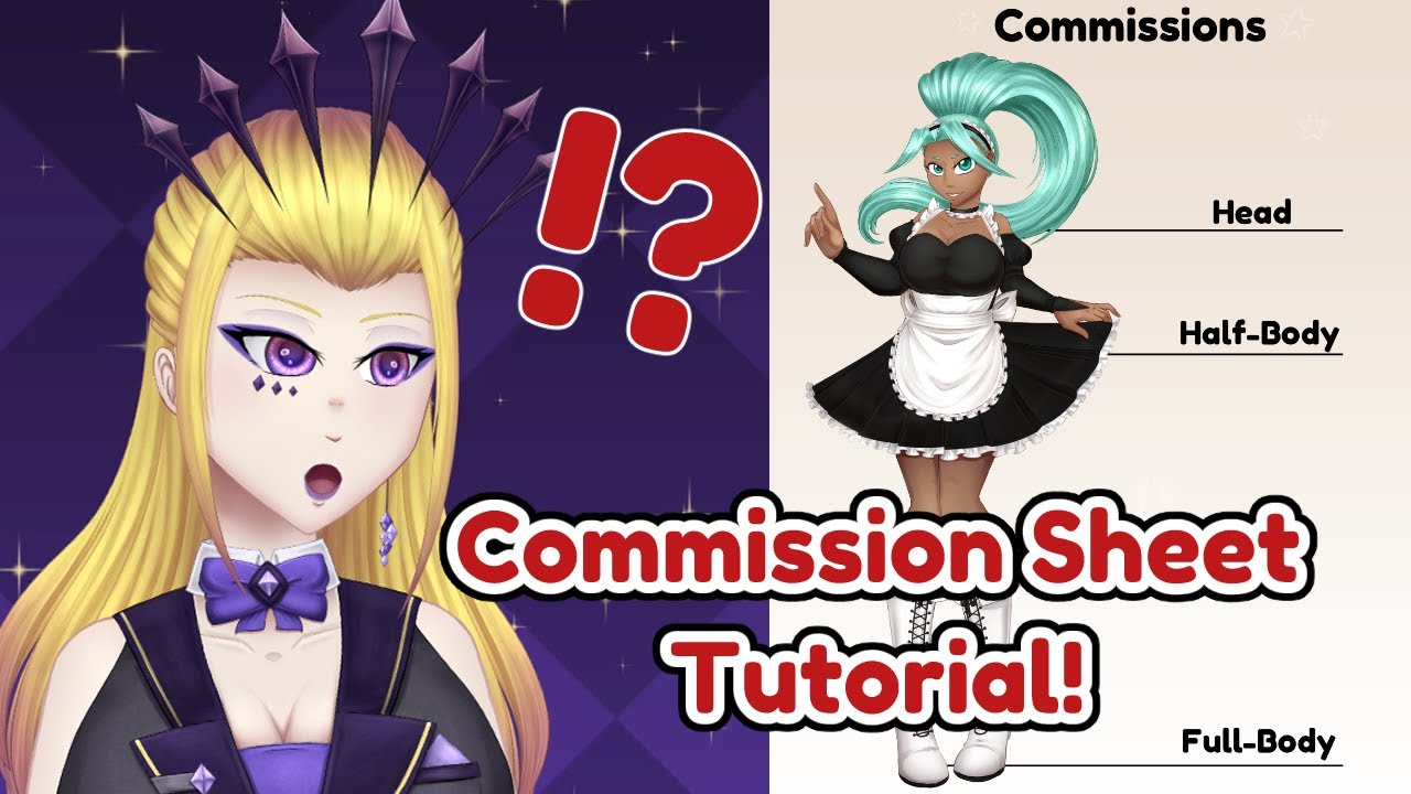 Commission Sheet Tutorial and Extra Tips!