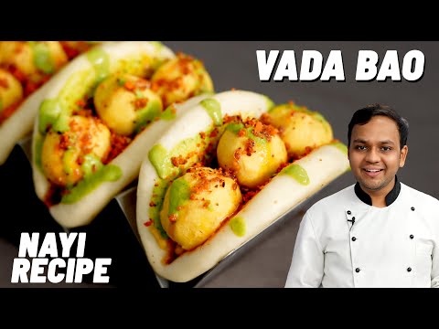 VADA BAO - बिना ओवन बाओ बन के साथ वडा बाओ बनाने की रेसिपी - cookingshooking hindi bao buns recipe