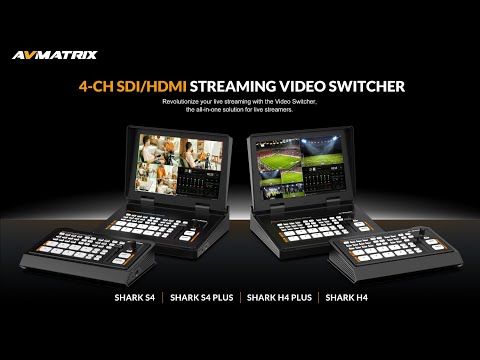 AVMATRIX Shark H4 4-Channel HDMI Video Switcher video