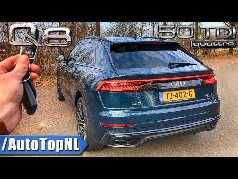 Audi Q8 S Line 50 TDI REVIEW POV Test Drive on AUTOBAHN & ROAD by AutoTopNL