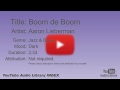 Boom De Boom Aaron Lieberman Jazz Blues Dark YouTube Audio Library BGM