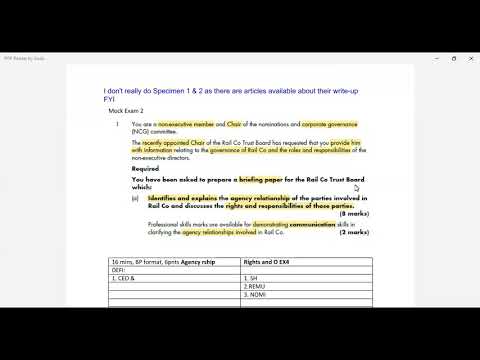 Strategic Business Leader Specimen 2 ACCA