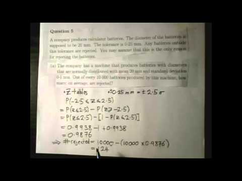 2012 Leaving Cert Maths HL P2 Q5 (Statistics)
