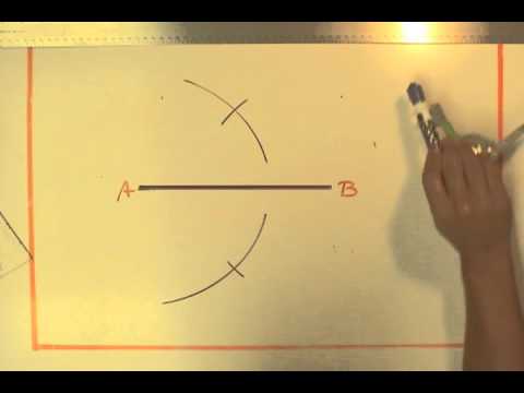 Bisect a Line Segment  - Compass Method