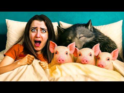 IL LUPO E I TRE PORCELLINI DORMONO NEL MIO LETTO!!!
