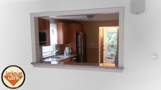 Kitchen-Living Room Passthrough Window