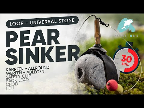30s How To LOOP - Universal Stone Pear Sinker - FISHSTONE vielseitigste Steinmontage, Allroundangeln