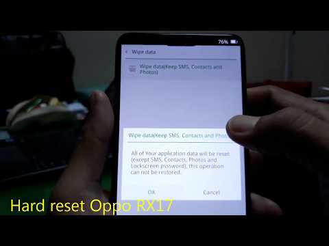 Hard reset Oppo RX17