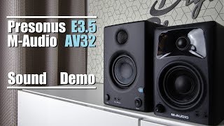 Video thumbnail for Presonus Eris E3.5 vs M-Audio AV32  ||  Sound Demo w/ Bass Test by DSAUDIO.review