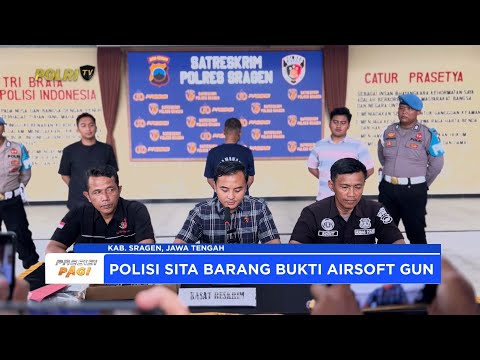 POLRES SRAGEN MENGAMANKAN PELAKU PENGANIAYAAN AIRSOFT GUN DI KANTOR KESBANGPOL