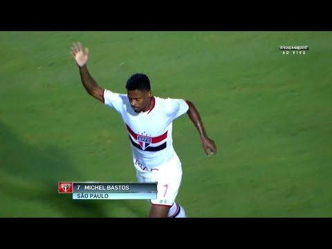 Gol de Michel Bastos, São Paulo 2 x 0 Novorizontino - Paulistão 24/02/2016