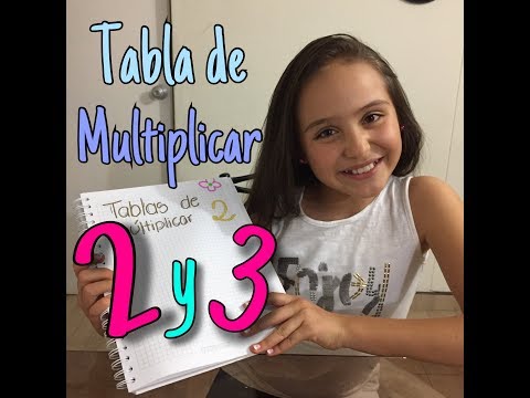 Tablas de multiplicar del 2 y 3