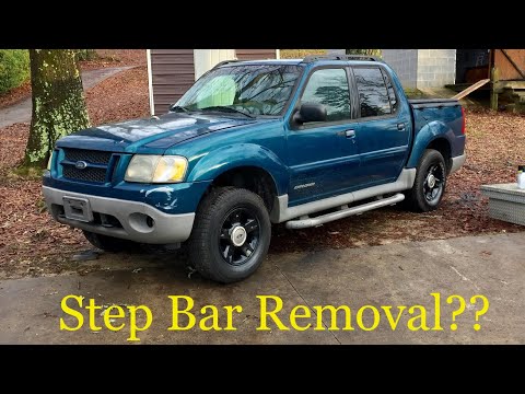2001 Sport Trac Upgrades #1 (Step Bar Removal)
