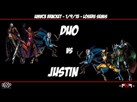 FNF 1-9-15 - UMVC3 - Duo vs. Justin - Losers Semis
