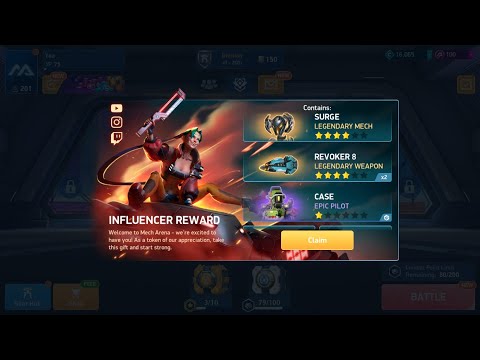 how to get free surge and revoker 8#mecharena #mecharenagameplay #capcut #gaming